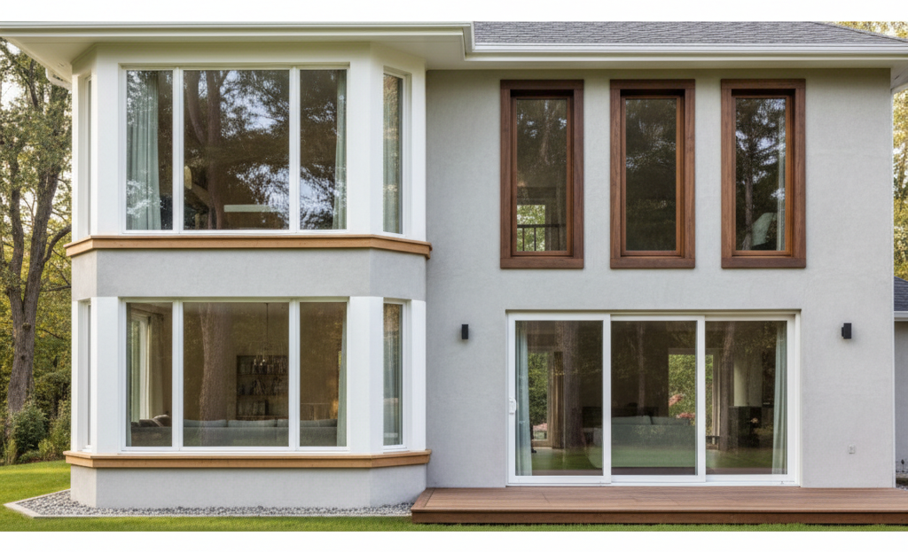 Come abbinare infissi in PVC e finestre in legno