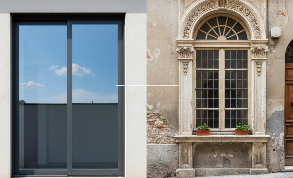 Infissi moderni vs classici
