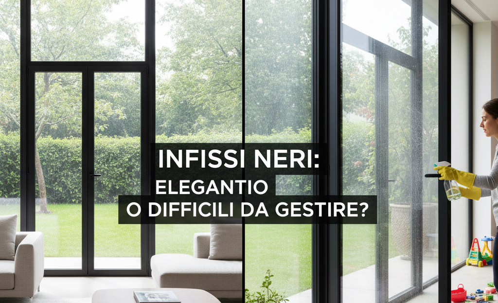 Infissi neri: eleganti o difficili da gestire?