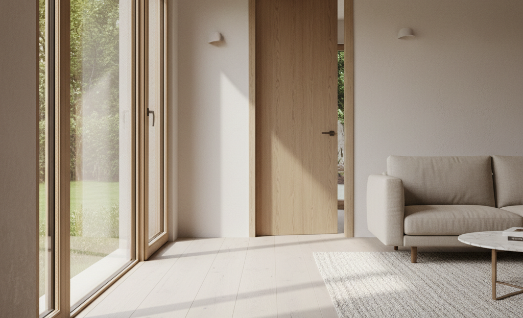 Come armonizzare infissi, porte interne e pavimenti