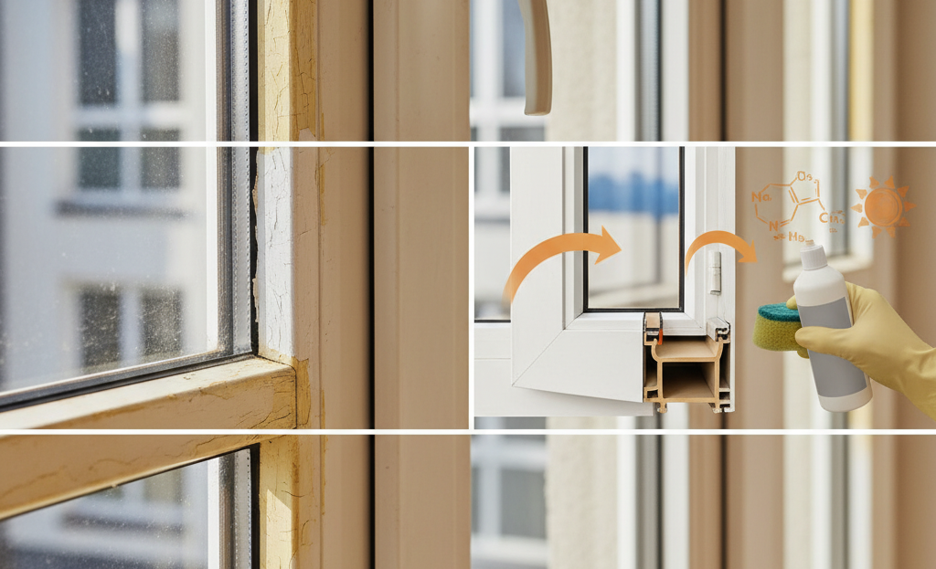 Infissi ingialliti: cause e soluzioni