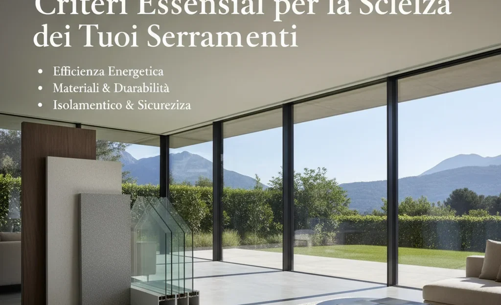 Criteri Essenziali per la Scelta dei Tuoi Serramenti